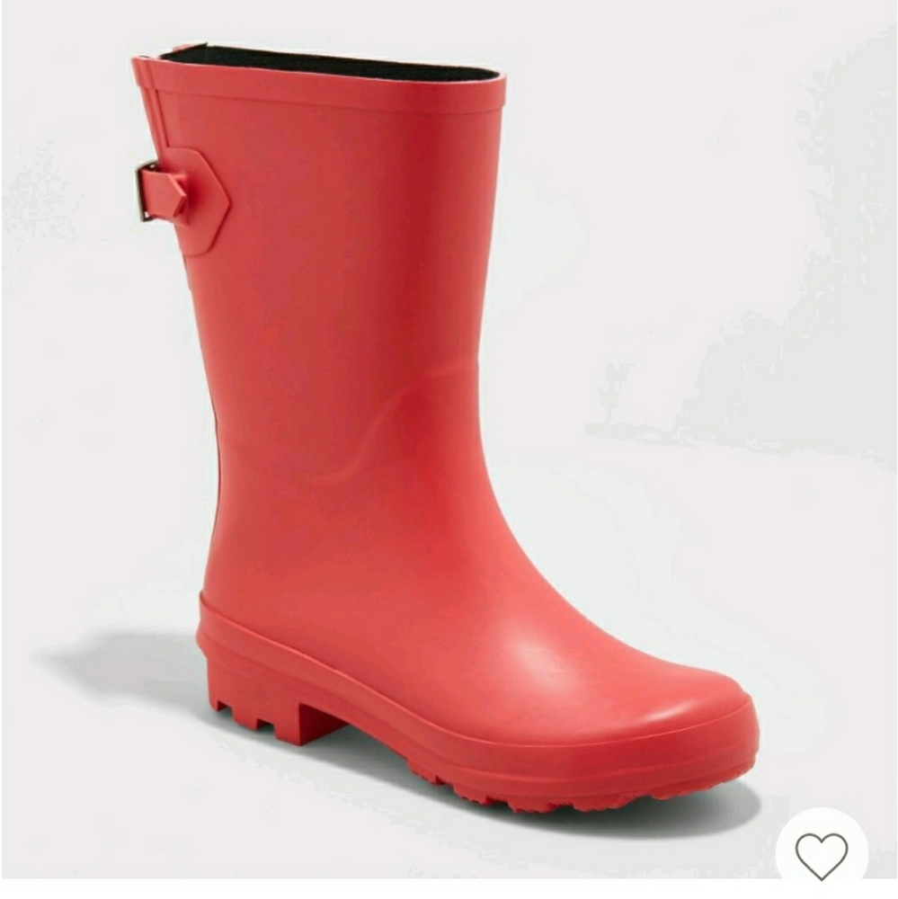 A New Day Red Rainboots